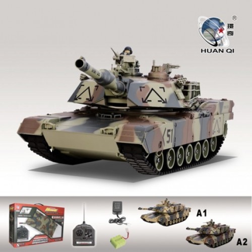 Танк 1:24 M1A2 Abrams -  HuanQi 781-10 на радиоуправлении [HQ781-10-A1]